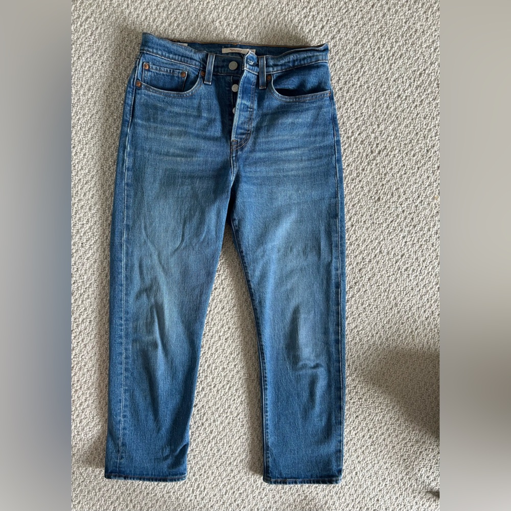 Levi’s 501 short/cropped, NWOT, button-up,perfect jeans for someone!